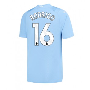 Manchester City Rodri Hernandez #16 Replika Hjemmebanetrøje 2023-24 Kortærmet